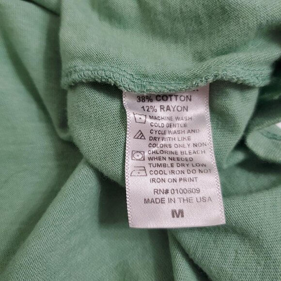 Junk Food Womens Wanted: Pool Boy Tank Medium Cotton Blend Green - Picture 8 of 8